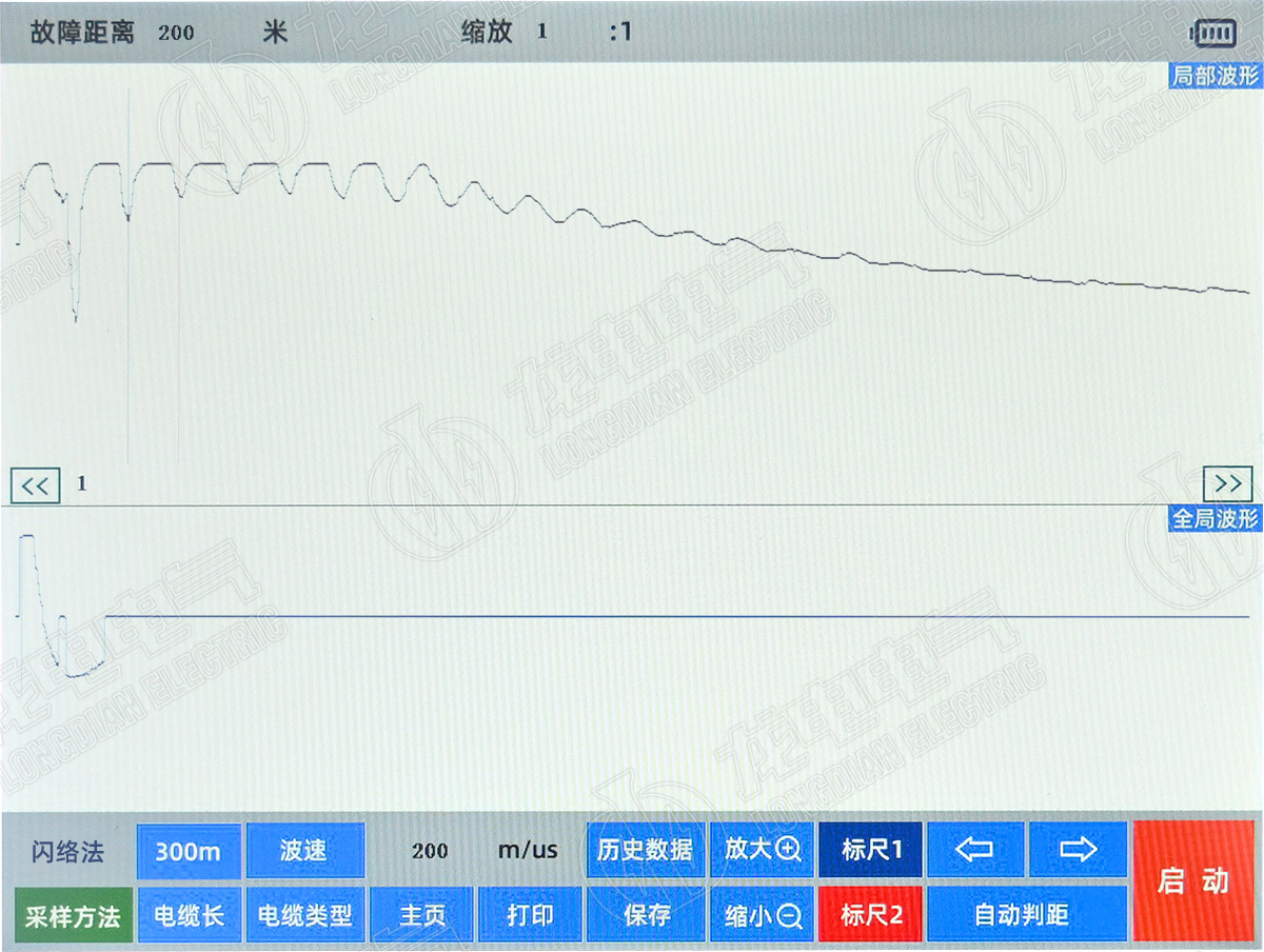 電纜故障測(cè)試儀波形圖 電纜故障測(cè)試儀波形圖